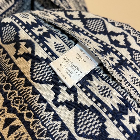 Show Me Your Mumu Jacket Beverly Tassel Blazer  Fringe Aztec XL - Picture 6 of 6